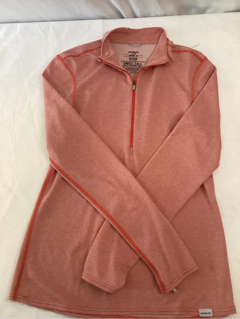 Patagonia Women's Coral Heather Half-Zip Pullover Sweater Adventurecore, Sz M